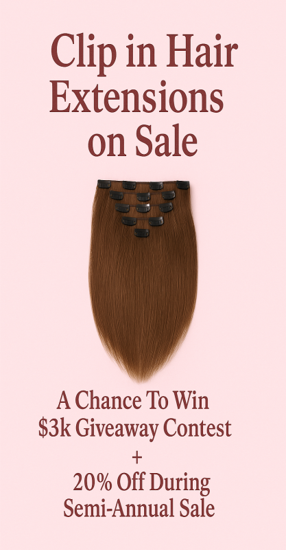 Natural Look with Black Clip In Hair Extensions