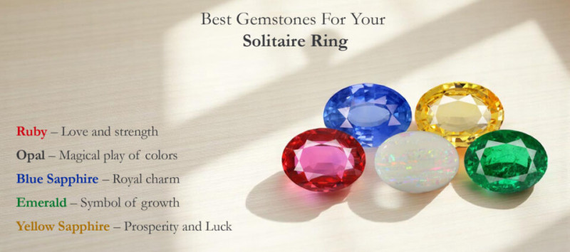 Best Gemstones For Your Solitaire Ring: 