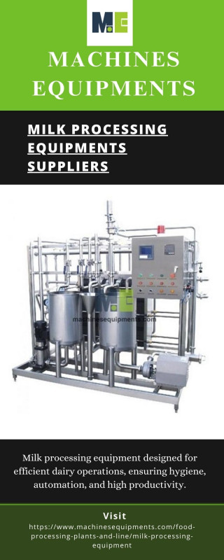 Milk Processing Equipments Suppliers: 