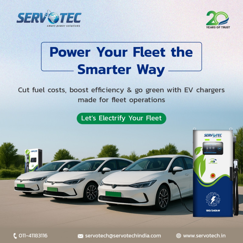 Power up your Fleet Business with Servotech EV Charger: 