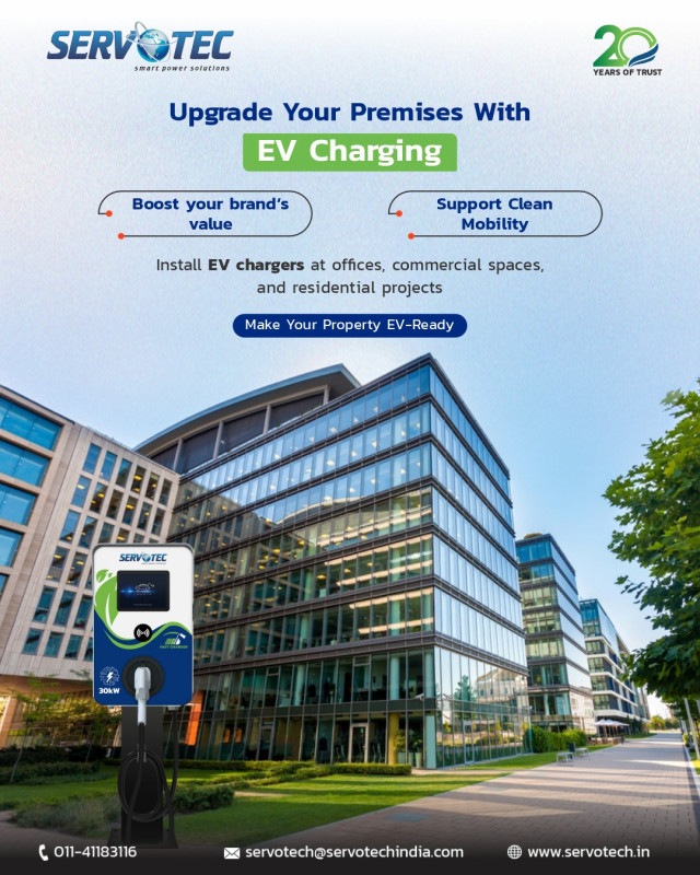 Servotech EV Charging Solutions for Your Premises: 