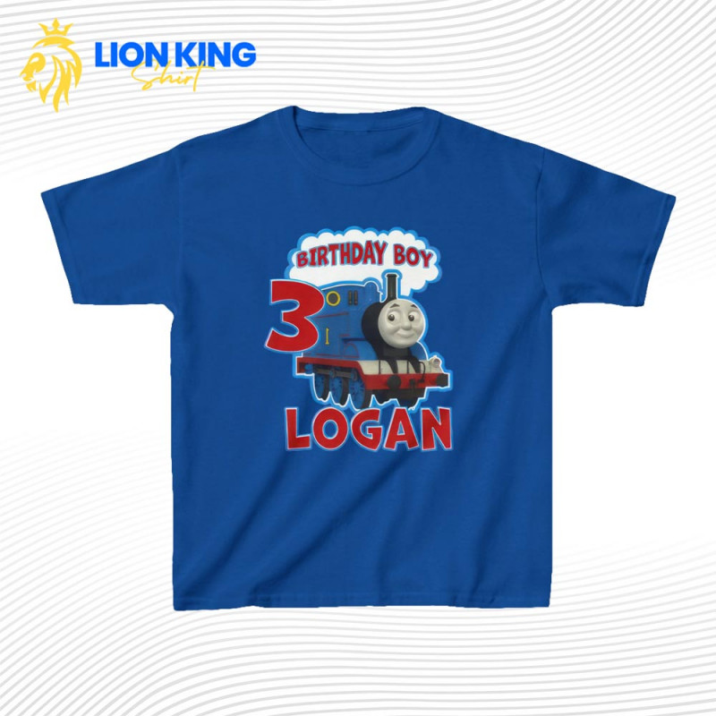 Custom Thomas The Train Birthday Shirt: Top for Thomas Fans: 