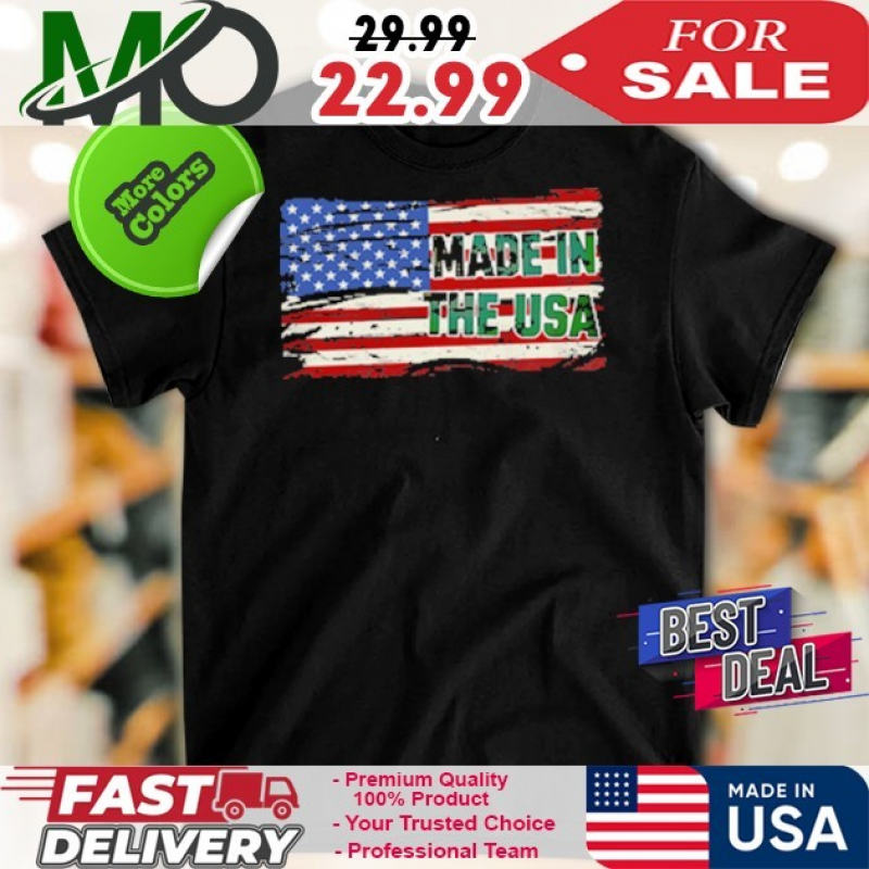 Official Made In The USA Flag Unisex T-Shirt: 