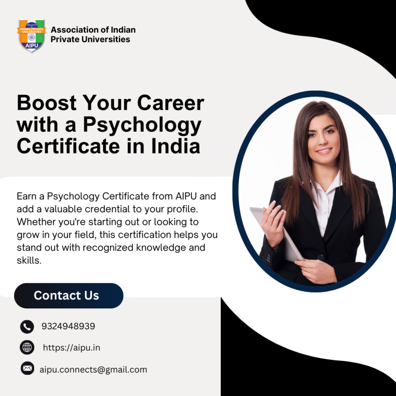Boost Your Career with a Psychology Certificate in India!: 