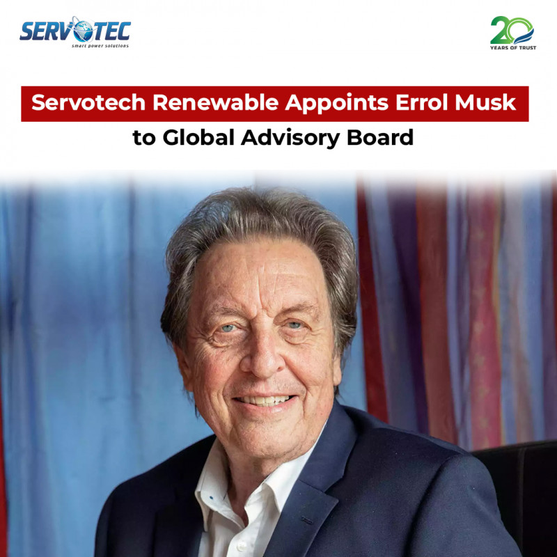 Servotech Appoints Global Strategist Errol Musk to our Global Advisory Board: 
