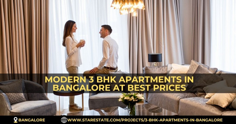 Stylish 3 BHK Apartments In Bangalore For Modern Living: 