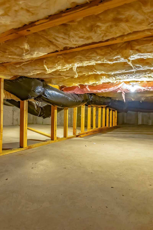 Crawl space insulation