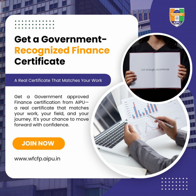 Get the Finance Certificate That Truly Matches Your Work: 
