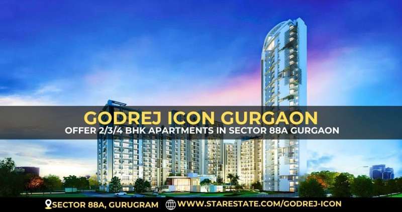 Godrej Icon 2/3/4 BHK Luxury Apartments In Gurgaon: 