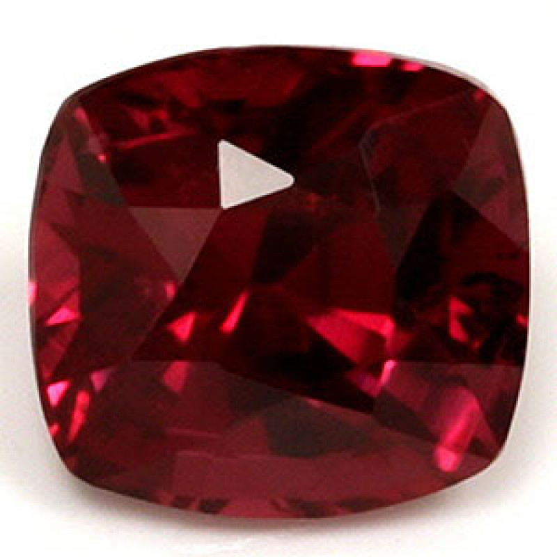 Natural Ruby Stone in Cushion Cut: 