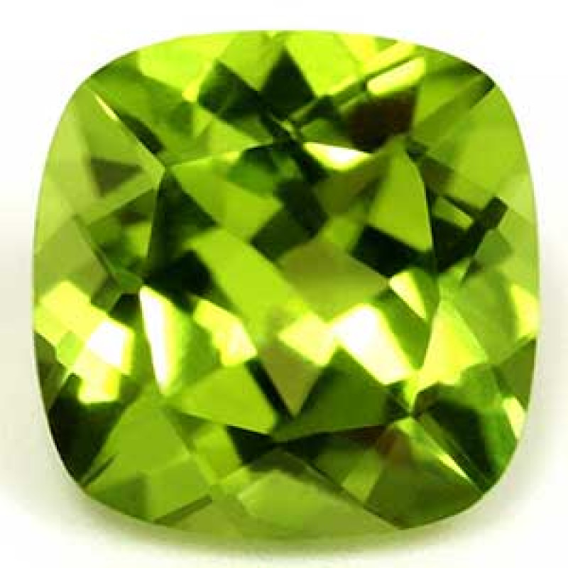 1.20 cts. Natural Peridot Cushion Shape - AAA Quality: 