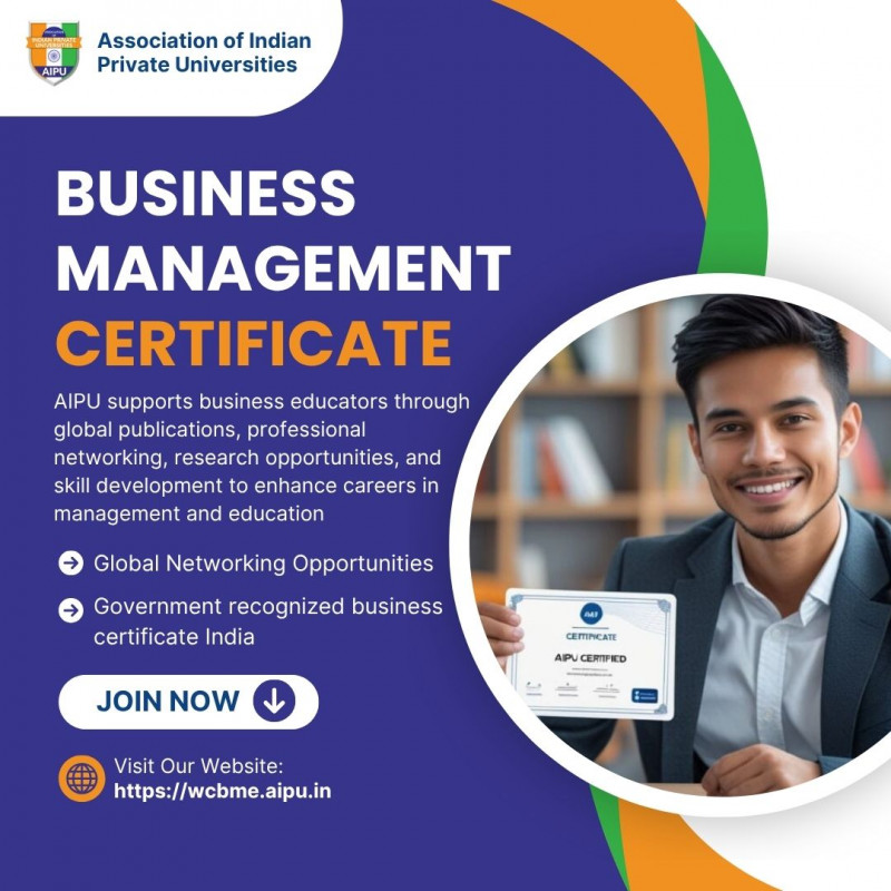 Get Your Government Recognized Business Management Certificate Today: 