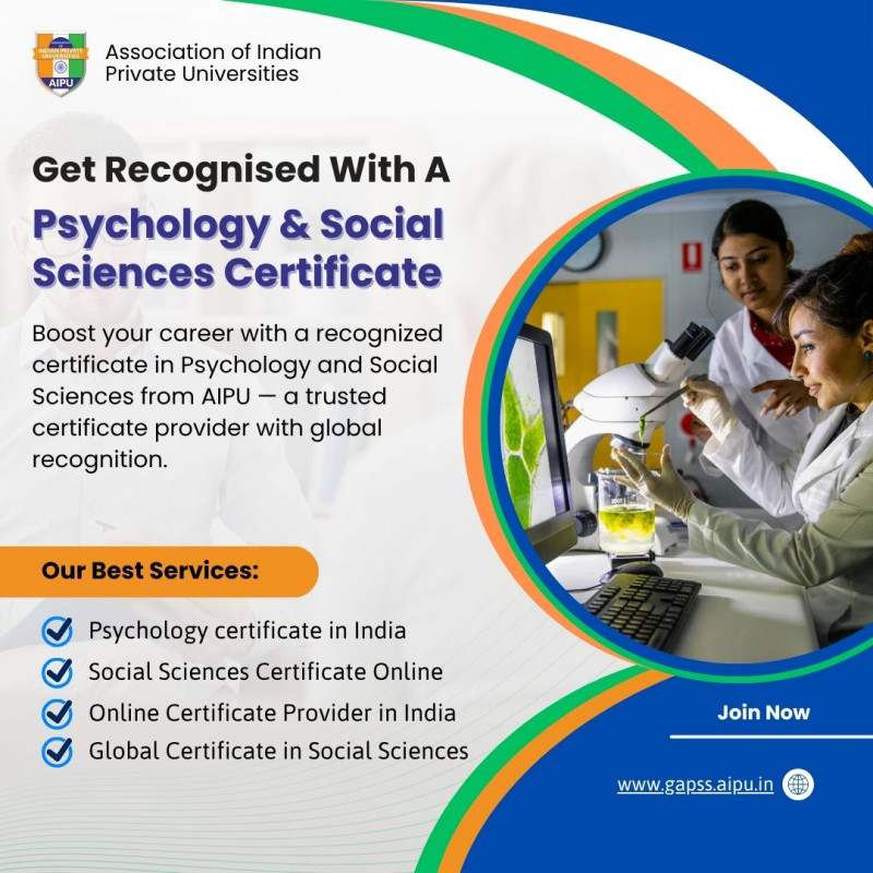 Get Recognised with a Psychology & Social Sciences Certificate From AIPU: 