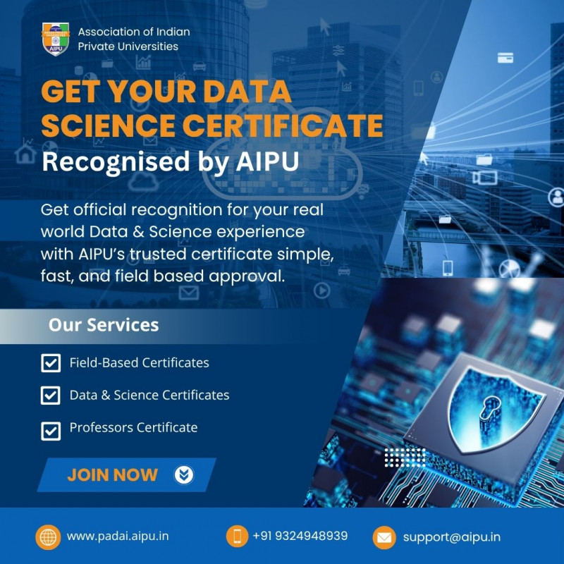 Get Your Data Science Certificate Recognised by AIPU: 