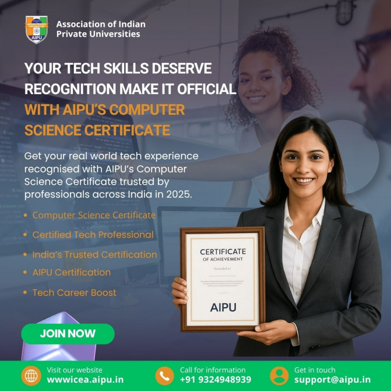 Your Tech Skills Deserve Recognition—Make It Official with AIPU’s Computer Science Certificate: 