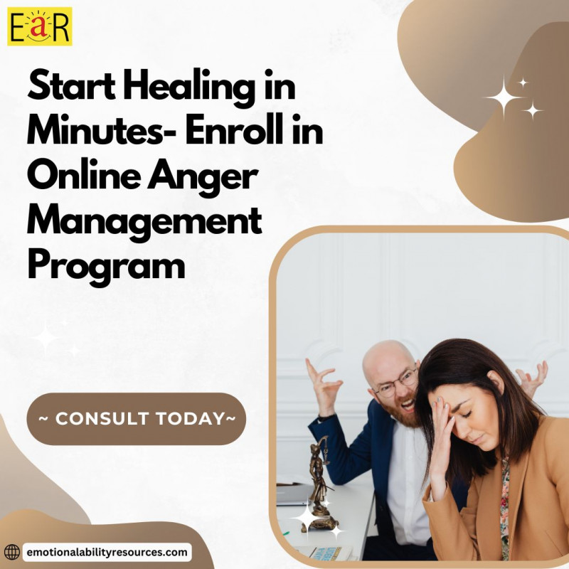 Start Healing in Minutes- Enroll in Online Anger Management Program: 