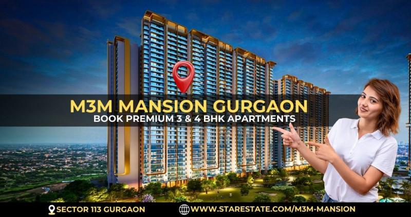 M3M Mansion Sector 113, Dwarka Expressway, Gurgaon: 