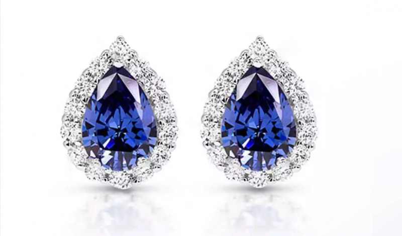 Shop Natural Sapphire Earrings Studs for Women | GemsNY: 