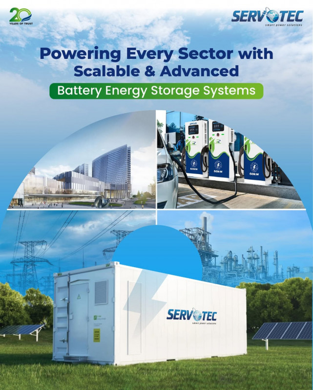 Servotech's Battery Energy Storage Systems: 