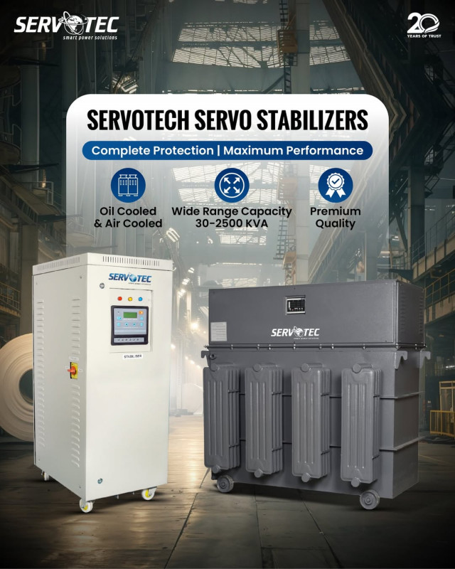 Servotech Servo Stabilizers – Complete Protection & Maximum Performance for Your Power Needs: 