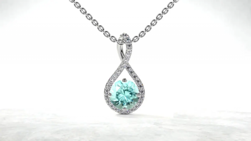 Shop Aquamarine Necklace Online for Modern Fashion: 