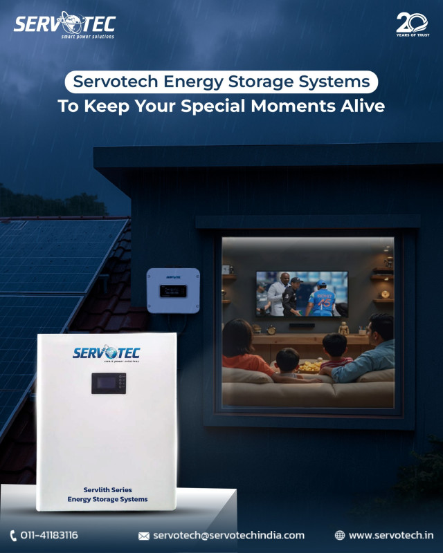 Keep your Special Moments Alive with Servotech Energy Storage Systems: 