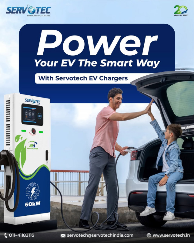 Power Up Your EV the Smart Way with Servotech EV Chargers: 