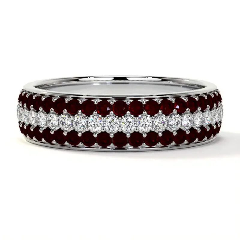 Buy Ruby Eternity Band Online from GemsNY: 