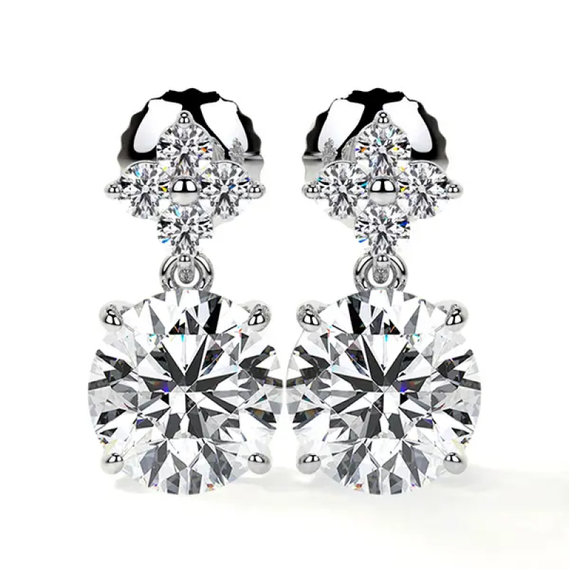 Online Collection of Lab Created Diamond Earrings: 