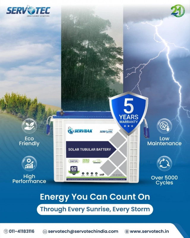 Servotech Solar Batteries for Home: 