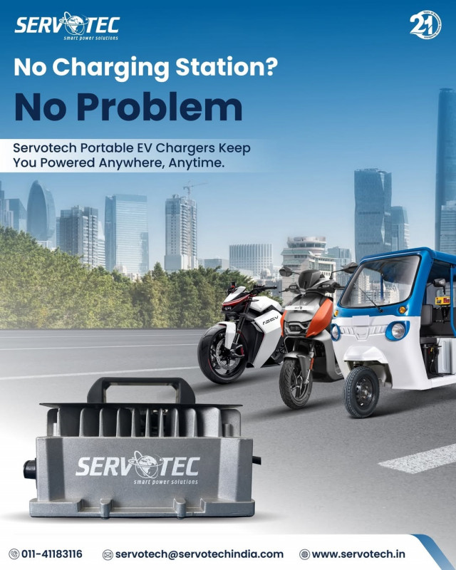 Servotech Portable EV Charger: 