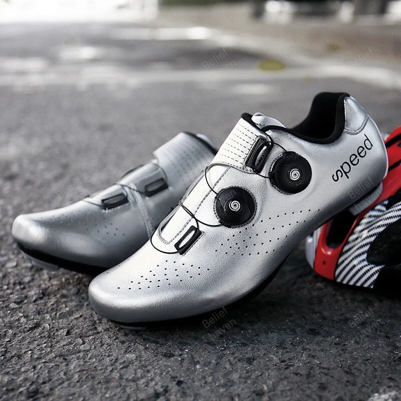 Professional Cycling Shoes – Lightweight Self-Locking Road Bike Sneakers: 