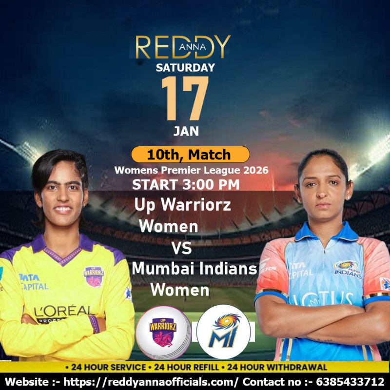Reddy Anna Book – WPL 2026 Live Match Updates