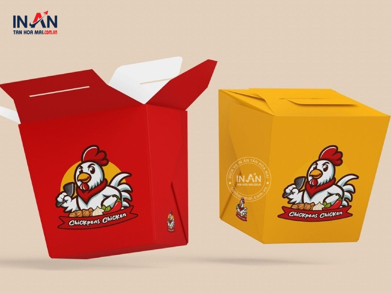 Khám phá mẫu hộp giấy đựng mì cho quán ăn mang đi: 