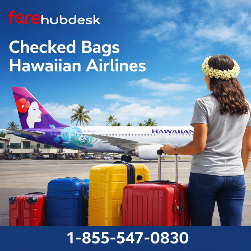 Call +1-855-547-0830 – Get Hawaiian Airlines Checked Bag Deals: 