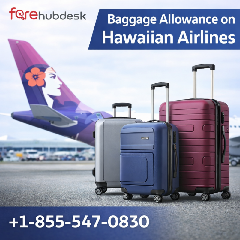 Call +1-855-547-0830 Get Exclusive Baggage Allowance on Hawaiian Airline: 