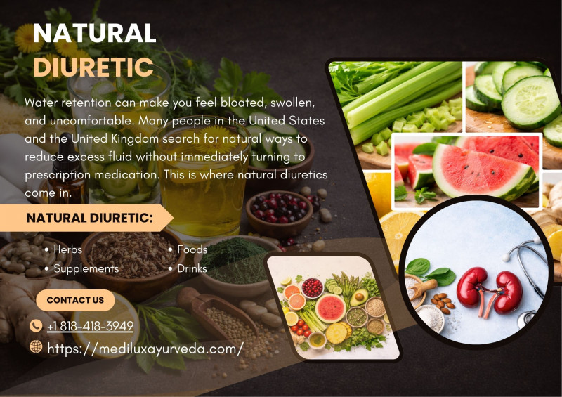 Natural Diuretic: 10 Safe Foods & Herbs for Water Retention: 