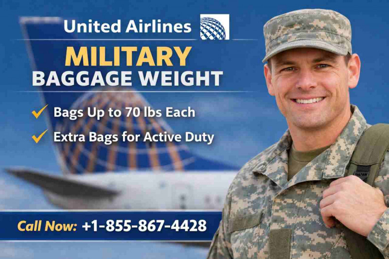 United Airlines Military Baggage Weight: 