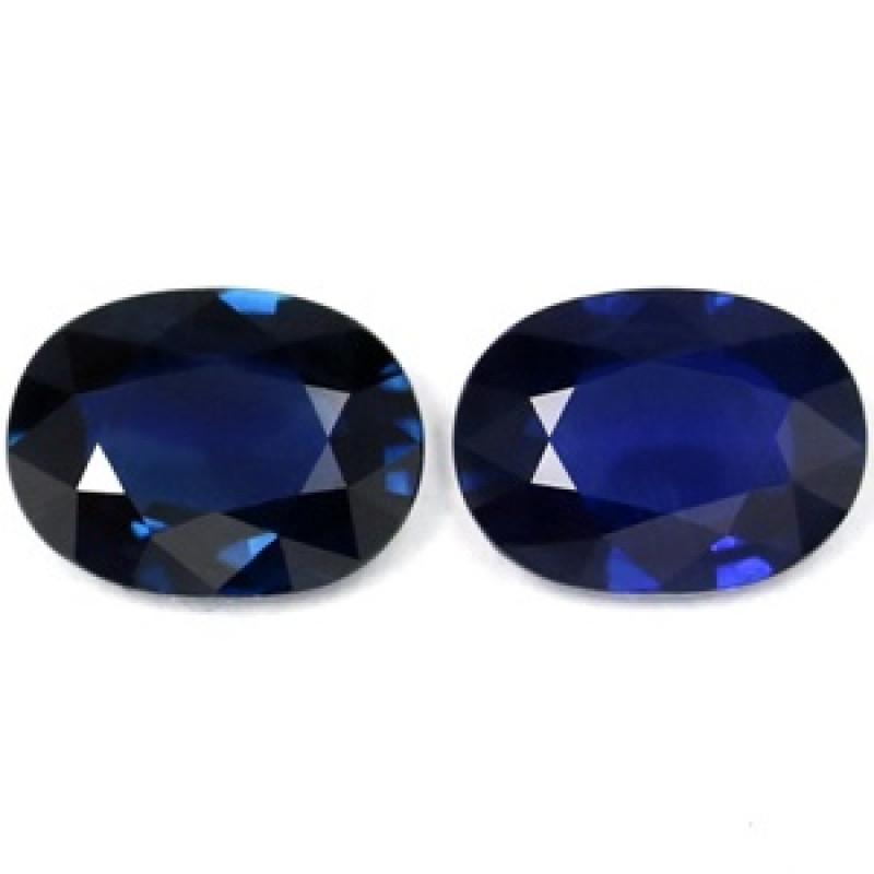 GIA Untreated Blue Sapphire Ovals 2.69cttw – Sapphire Cost Guide | GemsNY: 