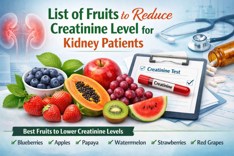 List of Fruits to Reduce Creatinine Level for Kidney Patients: 