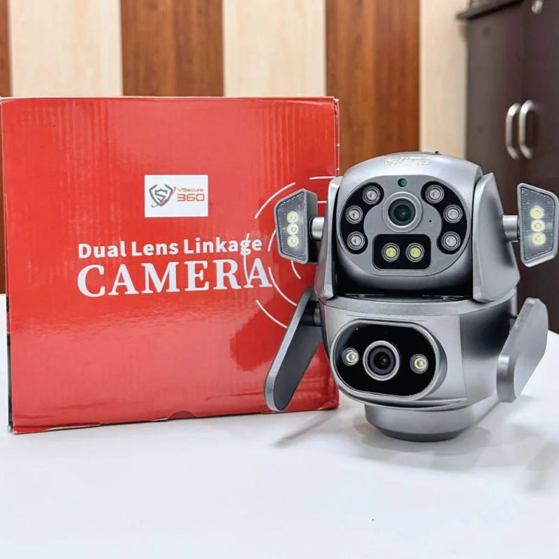 VCamVisionBot821A Outdoor Waterproof Dual-Lens Smart Camera: 