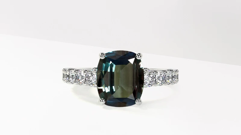 Natural Alexandrite Ring Online with Certified Quality: 
