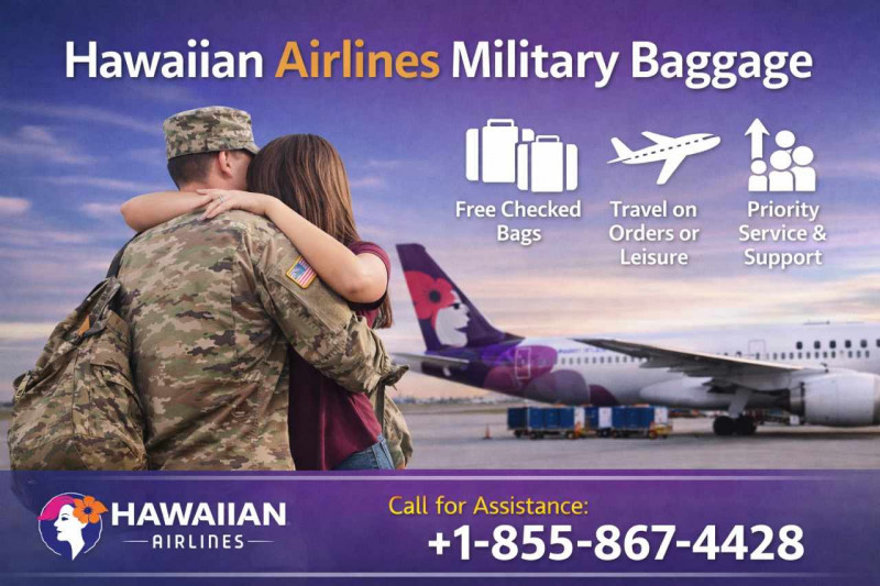 Hawaiian Airlines Military Baggage: 