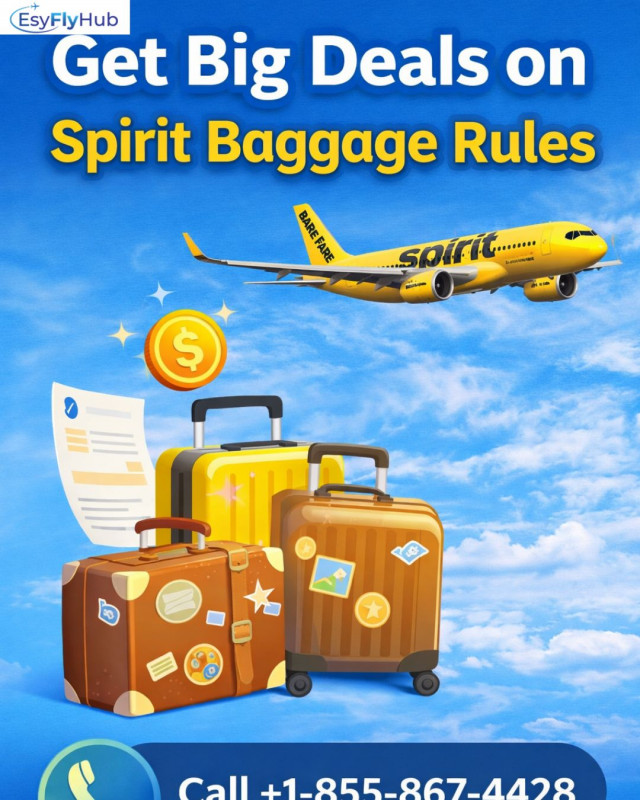Call +1-855-867-4428 Get Big Deals on Spirit Baggage Rules: 