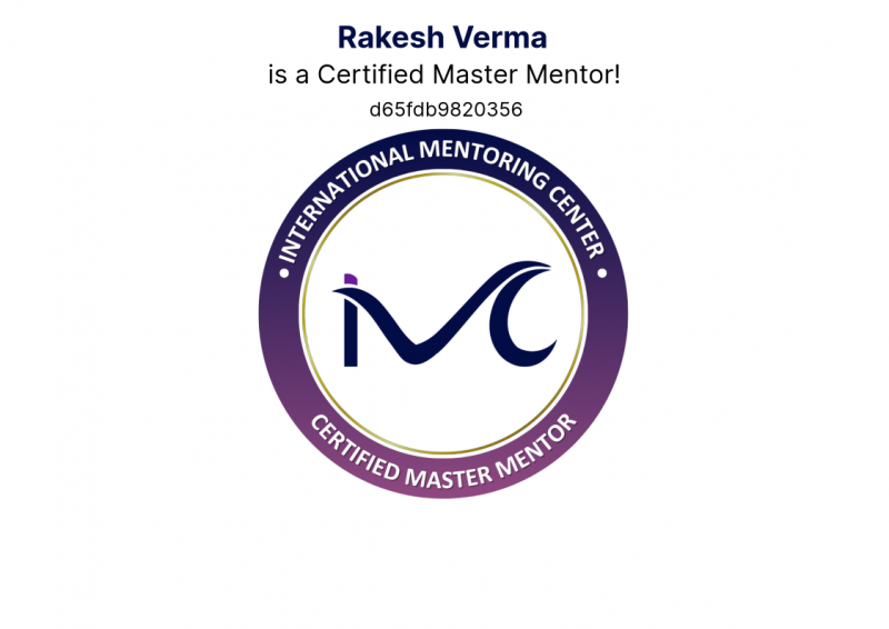 IMC Certified Master Mentor (CMM): 