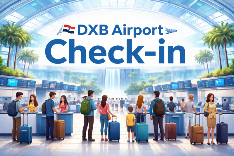 DXB Airport Check-in +1-833-641-1988: 