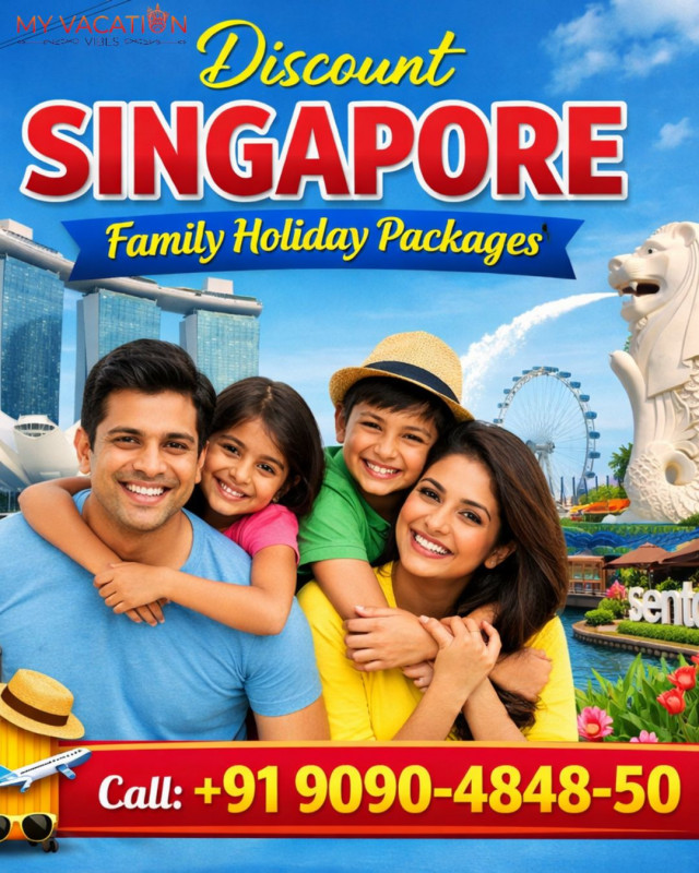 Discount Singapore Family Holiday Packages Call +91 9090-4848-50: 