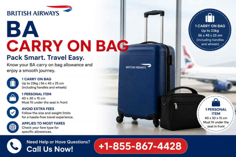 British Airways Cabin Baggage Allowance and Restrictions: 