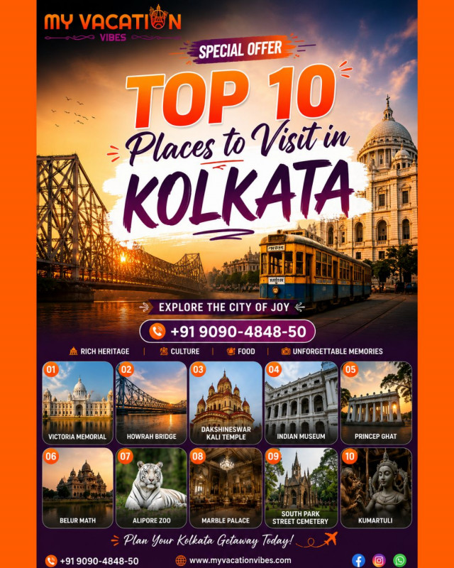 Special Offer Top 10 Places to Visit in Kolkata: 