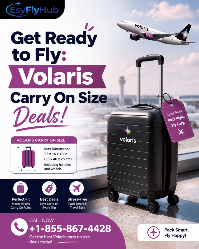Get Ready to Fly: Volaris Carry On Size Deals +1-855-867-4428: 